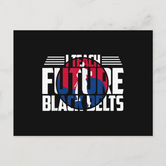 Tang Soo Do Instructor Martial Arts Teacher Korean Briefkaart (Voorkant)