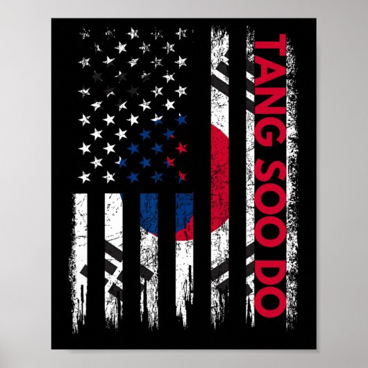 Tang Soo do Karate Martial Arts Training Korean FL Poster (Voorkant)