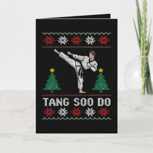 Tang Soo Do Kerstmis Horrort-shirt Martial Arts Kaart