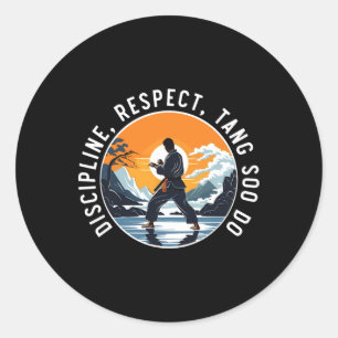 Tang Soo Do Koreaanse Karate Martial Arts Martial  Ronde Sticker