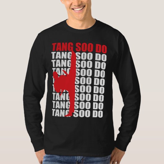 Tang Soo Do Long Slapeve T Shirt (Voorkant)