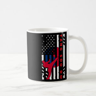 Tang Soo Do Martial Arts Karate Amerikaanse Vlag V Koffiemok