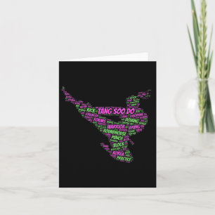 Tang Soo Do Meisjes Karate Martial Arts Training W Kaart