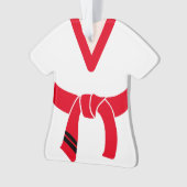 Tang Soo Do Red Belt 1e GUP gepersonaliseerd Ornament (voorkant)