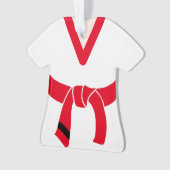 Tang Soo Do Red Belt 2e GUP gepersonaliseerd Ornament (voorkant)