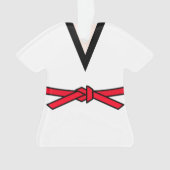 Tang Soo Do Red Belt op 2e niveau Ornament (voorkant)