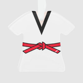 Tang Soo Do Red Belt op het eerste niveau Ornament