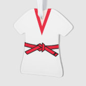 Tang Soo Do Red Belt op het eerste niveau Ornament (voorkant)