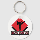 Tang Soo Do red diamant Sleutelhanger (Voorkant)