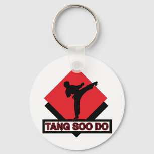 Tang Soo Do red diamant Sleutelhanger