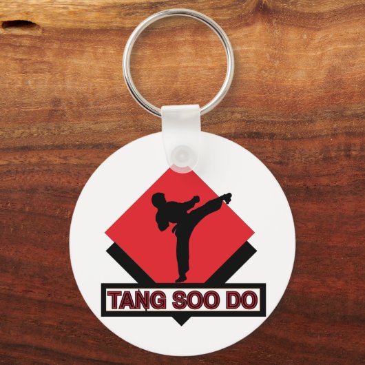 Tang Soo Do red diamant Sleutelhanger (Voorkant)