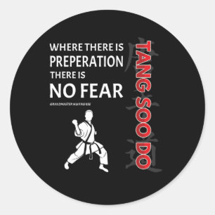 Tang Soo Do Shirt Karate Martial Arts Gifts Traini Ronde Sticker