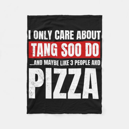 Tang Soo Do Sparring Martial Artist Karate Master Fleece Deken (Voorkant)