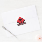 Tang Soo Do vierkante stickers (Envelop)