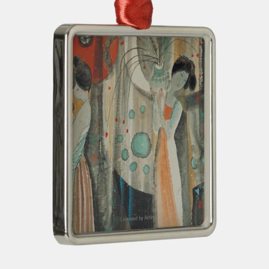 Tang Women Metalen Ornament (Rechts)