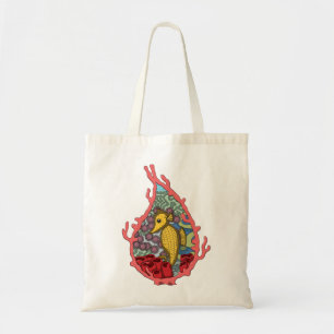 Tanga de Seahorse Canvas tas