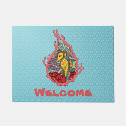 Tanga de Seahorse Doormat Deurmat (Voorkant)