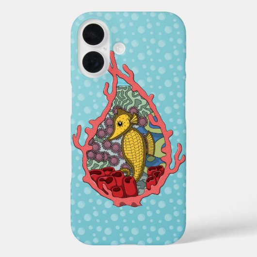 Tanga de Seahorse iPhone Case-Mate Hoesje (Achterkant)