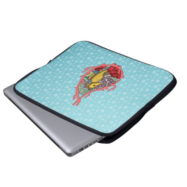 Tanga de Seahorse-laptophoes Laptop Sleeve (Voorkant onderkant)