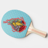 Tanga de Zeepaard Ping Pong Paddle Tafeltennisbatje (Zijkant)