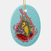 Tanga de Zeepaard Sieraad Keramisch Ornament (Achterkant)