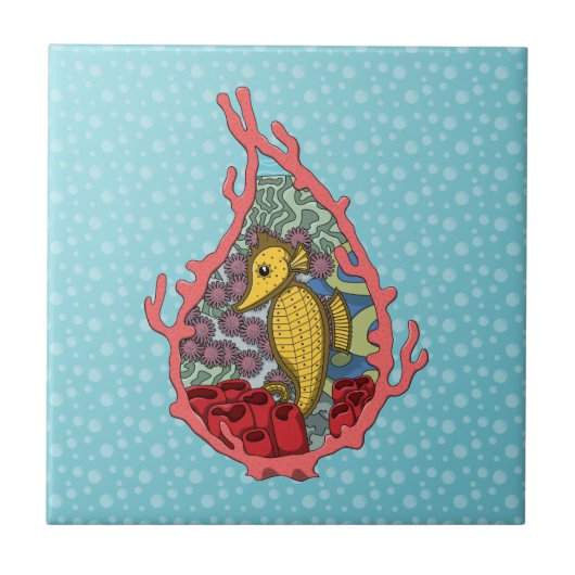 Tanga de zeepaard tegeltje (Voorkant)