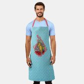 Tanga het Seahorse All-Over Print Schort (Gedragen)