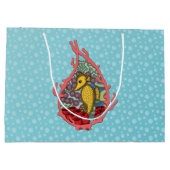 Tanga the Seahorse Gift Bag Large Cadeautasje (Achterkant)