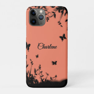Tangarine Butterfly Garden Aangepast Case-Mate iPhone Case