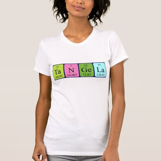 Tangela periodiek tabelnaam shirt (Voorkant)