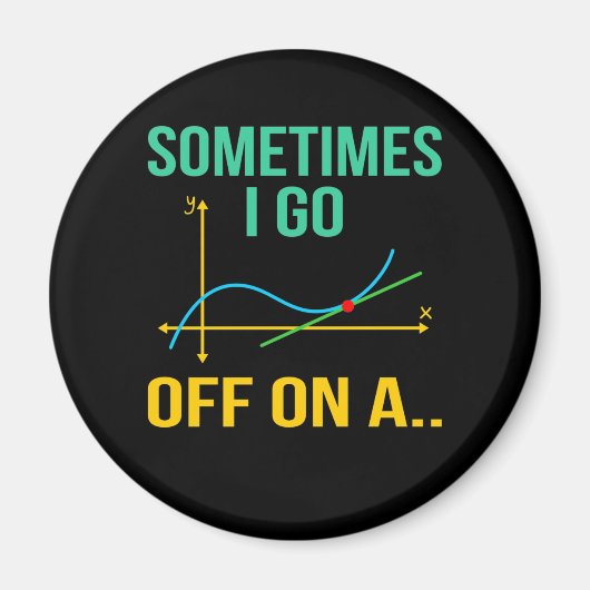 Tangent Wiskunde docent wiskunde Wiskunde student Magneet (Voorkant)