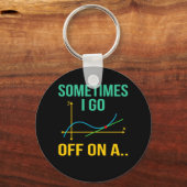 Tangent Wiskunde docent wiskunde Wiskunde student Sleutelhanger (Voorkant)