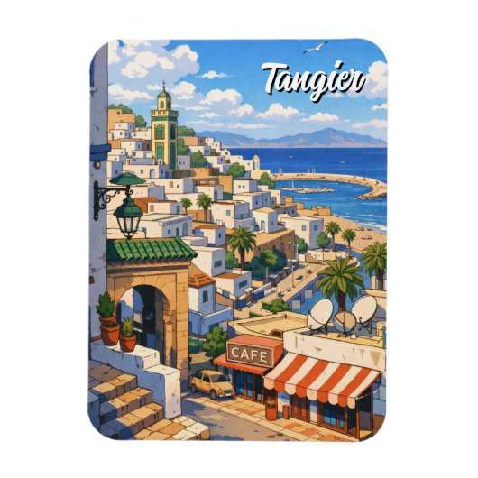 Tanger Marokko Reizen Magneet (Verticaal)