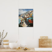 Tanger Marokko Schilderij Kunst Print Poster (Keuken)