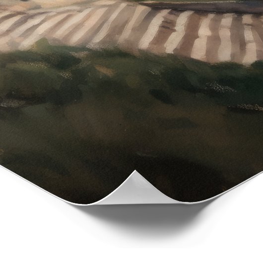 Tanger Marokko Schilderij Kunst Print Poster (Hoek)