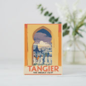Tanger Vintage Travel Poster Briefkaart (Staand voorkant)