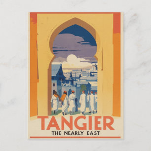 Tanger Vintage Travel Poster Briefkaart