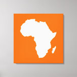 Tangerine Audacious Africa Canvas Afdruk<br><div class="desc">De Afrika-kaart is wit en contrasterend in het Safari-palet van Emporio Moffa,  geïnspireerd door de gewaagde avontuurlijkheid en wildernis van het continent.</div>