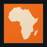 Tangerine Audacious Africa Hout Afdruk<br><div class="desc">De Afrikaanse kaart met contrasterende kleuren in het Safari-palet van Emporio Moffa,  geïnspireerd door de gewaagde avontuurlijkheid en wildernis van het continent.</div>