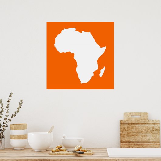 Tangerine Audacious Africa Poster (Keuken)