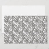 Tangerine Black Paisley Briefpapier (Voorkant / Achterkant)