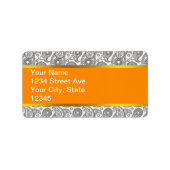 Tangerine Black Paisley Etiket (Voorkant)
