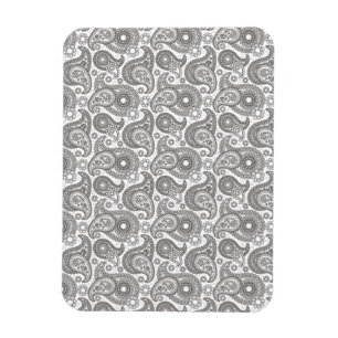 Tangerine Black Paisley Magneet