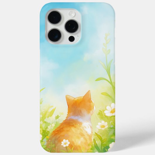 Tangerine Bloementuin Case-Mate iPhone Case (Achterkant)
