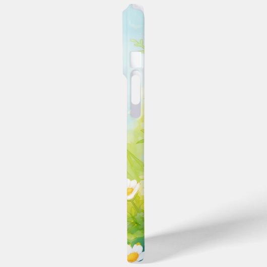 Tangerine Bloementuin Case-Mate iPhone Case (Achterkant / Links)