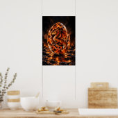 Tangerine Caldera Drakenei Poster (Keuken)