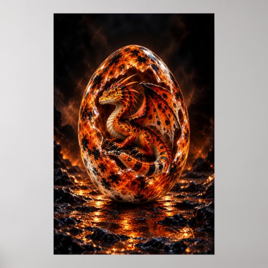 Tangerine Caldera Drakenei Poster (Voorkant)
