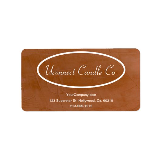 Tangerine Candle Company Return Address Label (Voorkant)