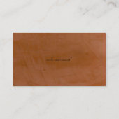 Tangerine Candle Company Visitekaartje (Achterkant)