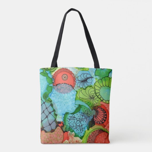 Tangerine canvas tas (Achterkant)